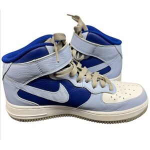 Nike Air Force 1 Light Blue Royal Blue Sneaker Size 7